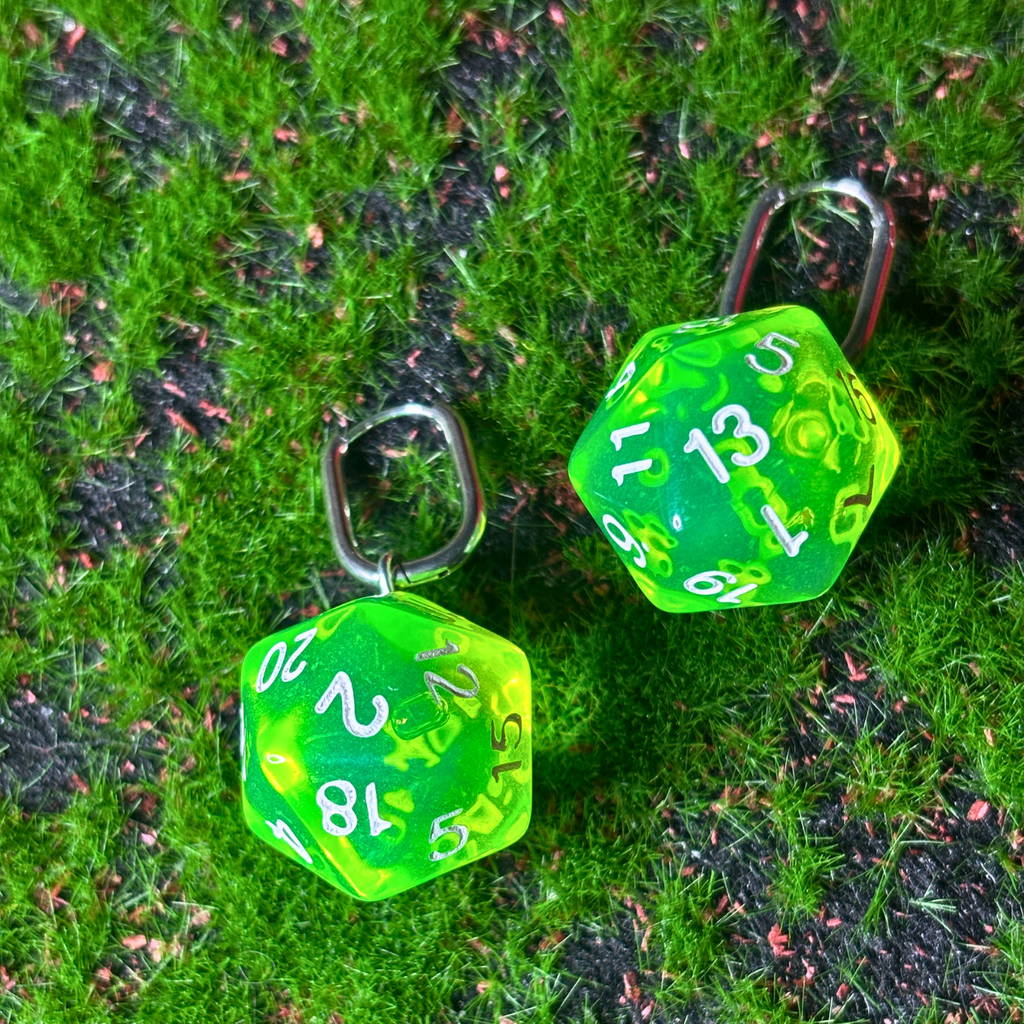 d20 earrings