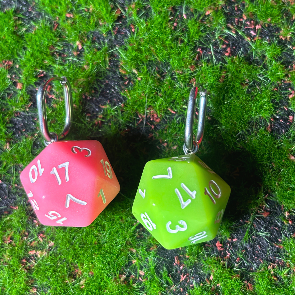 d20 earrings
