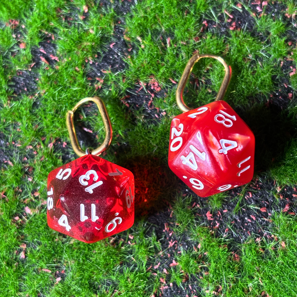 d20 earrings